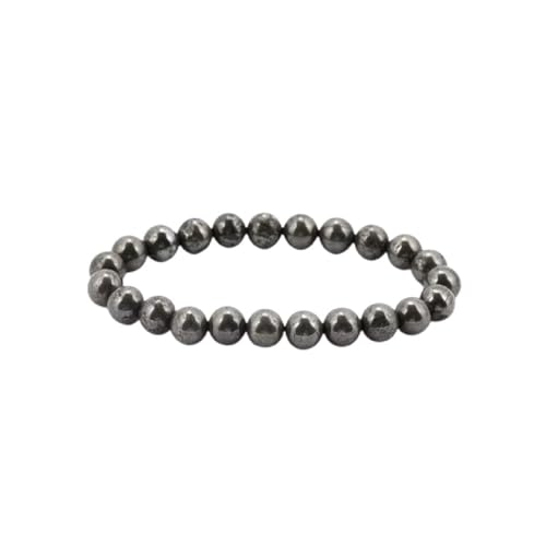 QSYJCCXD NEU 2026 Pyrit Stein Perlen Armbänder Männer Naturalerz Strang Bangle HEAILTH -Pflege Schmuck für Frauen Dekoration Luxus mit Ihnen Accessoires Trendy Bestes Geschenk von QSYJCCXD