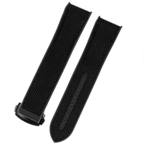 QSYJCCXD Nylon Gummi -Uhrband für Omega -Männer Einbindungsstock -Gurt -Uhr -Accessorie Silikon -Uhr -Armband Kette von QSYJCCXD