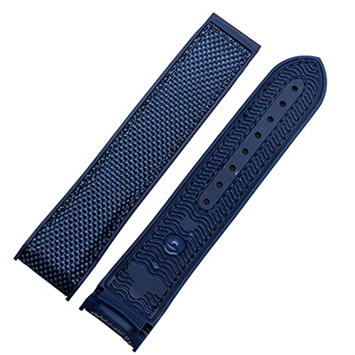 QSYJCCXD Nylon Gummi -Uhrband für Omega -Männer Einbindungsstock -Gurt -Uhr -Accessorie Silikon -Uhr -Armband Kette von QSYJCCXD