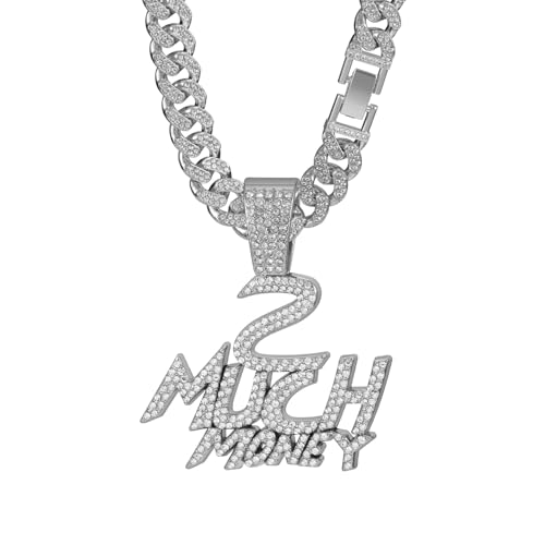 QSYJCCXD Personalisierte englische Brief Geld Diamant Anhänger Kubanische Mode Anhänger Halskette Herren Halskette QSYJCCXD Personalisierte englische Brief Geld Diamant Anhänger Kubanische Mode Anhänger Halskette Herren Halskette von QSYJCCXD