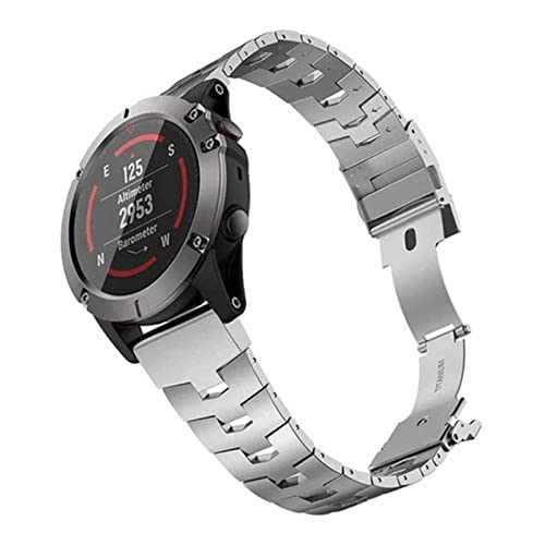 QSYJCCXD Quick Fit Titaniumlegierung+Edelstahl -Uhrband für Fenix ​​7X 7/6 6X Pro 5X Plus -Riemenband Marq/Enduro Belt Armband von QSYJCCXD