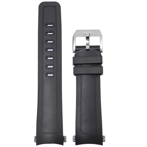 QSYJCCXD Schnellveröffentlichung Fluoro Gummi -Uhrenband für die IWC Aquatimer -Serie IW356802 IW376705 IW376710 Soft Silicon Watch Armband 22mm von QSYJCCXD