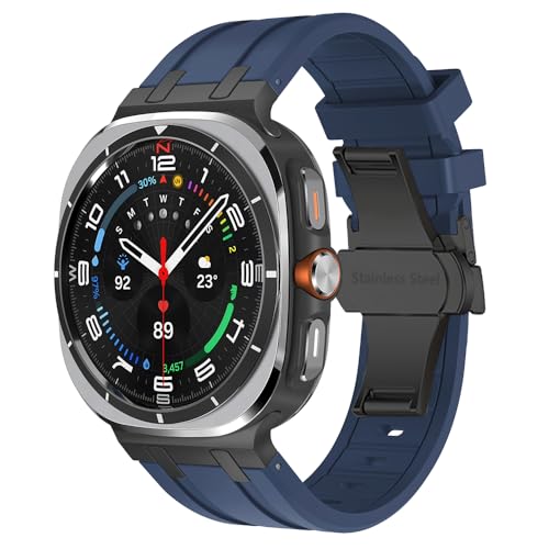 QSYJCCXD Silikonband für Galaxy Watch Ultra 47mm Männer Luxusarmband für Galaxy 7 47 Ultra 47mm AP Sportsgurt Correa Watchbänder von QSYJCCXD
