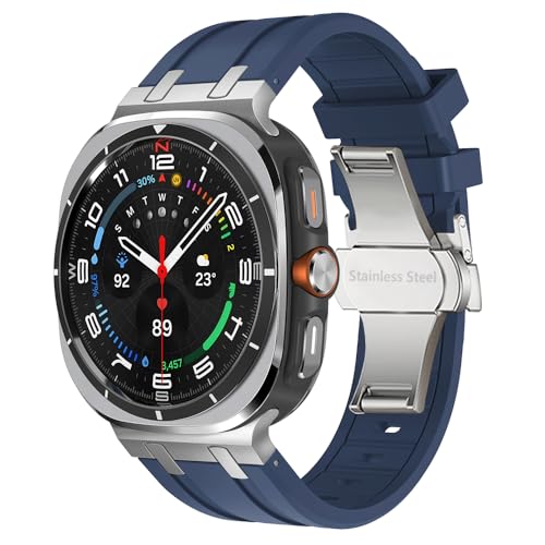 QSYJCCXD Silikonband für Galaxy Watch Ultra 47mm Männer Luxusarmband für Galaxy 7 47 Ultra 47mm AP Sportsgurt Correa Watchbänder von QSYJCCXD