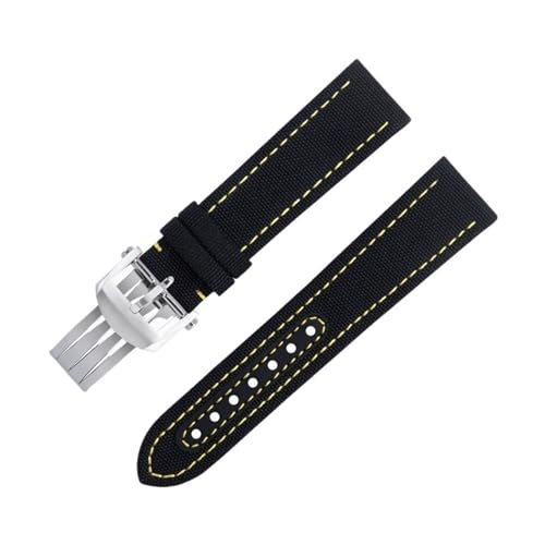 QSYJCCXD Soft Nylon Watchband 22 mm für Breitling -Gurt Avenger Navitimer Chronomat Superocean 44mm Wimit -Uhren Band 22mm von QSYJCCXD