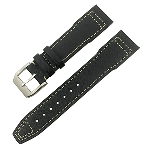 QSYJCCXD Uhrenarmband für IWC IW3777 IW3270 Mark 18 Big Pilot's Watch Armband aus weichem Rindsleder, 20 mm, 21 mm, 22 mm, Lederarmband, 22 mm von QSYJCCXD