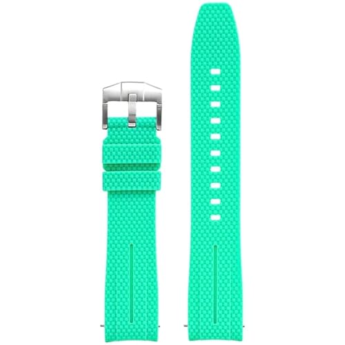 QSYJCCXD Universelle 20mm Uhrengurt Männer Frauen Gummi Schnellveröffentlichung Watch Band gebogene Ende Watchbänder von QSYJCCXD