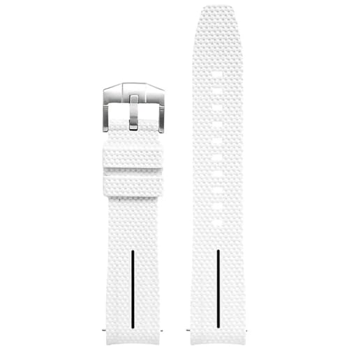 QSYJCCXD Universelle 20mm Uhrengurt Männer Frauen Gummi Schnellveröffentlichung Watch Band gebogene Ende Watchbänder von QSYJCCXD