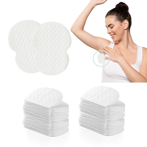 QSZHSL 100 Stück Achselpads Achsel, Selbstklebend Achselpads Damen Herren Anti Schweiß Pads, Achselpads Achselschweiß Pads, Achselhöhle Schutz Schwitzen Passform Absorbing Schweißflecken (100) von QSZHSL