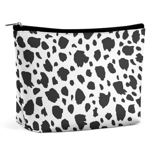 Trapez-Make-up-Tasche für Damen, Dalmatiner, gepunktete Haut, Reise-Make-up-Organizer mit Reißverschluss, Stil:, Einheitsgröße von QTAVETEND