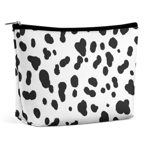Trapez-Make-up-Tasche für Damen, Dalmatiner-Druck, Reise-Make-up-Organizer mit Reißverschluss, Stil:, Einheitsgröße von QTAVETEND