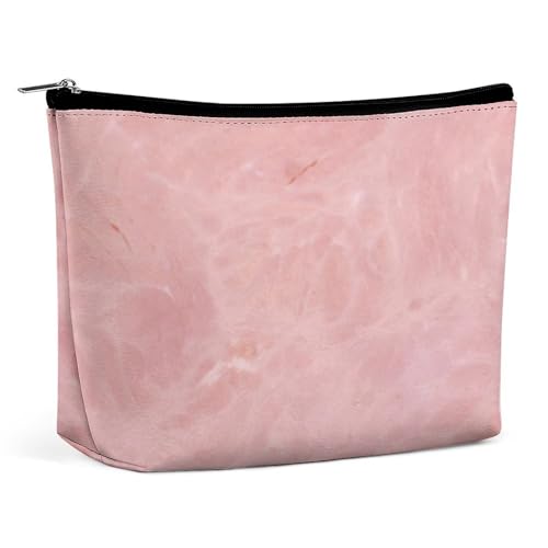 Trapezförmige Make-up-Tasche für Damen, Kosmetiktasche, Nahaufnahme auf Schweinefleisch, Schinken, Textur, Reise-Make-up-Organizer mit Reißverschluss, Stil:, Einheitsgröße von QTAVETEND