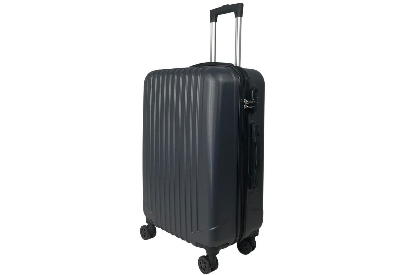 QTC Hartschalen-Trolley Reisekoffer aus hochwertigen und leichtem ABS Material 4 Rollen, Teleskopgriff Handgepäck 100% ABS Tasche Koffer QTC Hartschalen-Trolley Reisekoffer aus hochwertigen und leichtem ABS Material 4 Rollen, Teleskopgriff Handgepäck 100% ABS Tasche Koffer von QTC