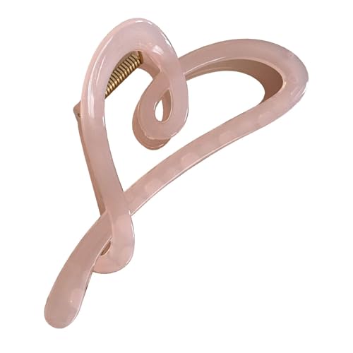 Herz-Krallen-Clip – stilvolle Haarspange für Frauen | Modische Haarspange für Mädchen | 12x5x5cm Haarstyling-Klauenklammer in Herzform | Modische Haar-Accessoires mit starken Haltebackenklammern von QTFYE