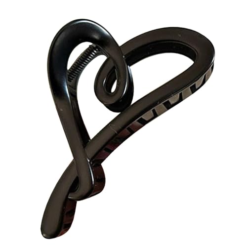 Herz-Krallen-Clip – stilvolle Haarspange für Frauen | Modische Haarspange für Mädchen | 12x5x5cm Haarstyling-Klauenklammer in Herzform | Modische Haar-Accessoires mit starken Haltebackenklammern von QTFYE
