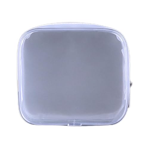 Kleine transparente Kosmetiktasche – transparenter Organizer mit Reißverschluss, 11 x 4,5 x 10 cm, PVC-Make-up-Tasche, staubdichte Kosmetiktasche, wasserdicht, für Reisen, Geldbörse, Reisetasche, von QTFYE