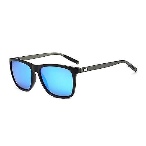 QTYQWC 2025 Aluminium Magnesium polarisierte Sonnenbrille für Herren UV400 Sonnenbrille Damen, Schwarz-verspiegeltes Blau, Einheitsgröße QTYQWC 2025 Aluminium Magnesium polarisierte Sonnenbrille für Herren UV400 Sonnenbrille Damen, Schwarz-verspiegeltes Blau, Einheitsgröße von QTYQWC