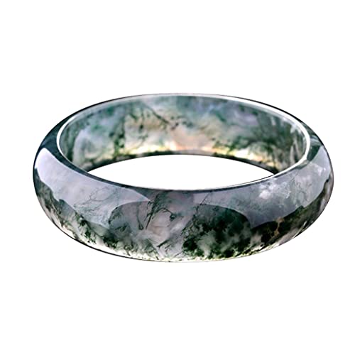 QTYQWC Achate Bangle Jade Armband Frauen Bangle Jade Schmuck Jadeit Jade Armreifen Armbänder für Frauen (57-58 mm) von QTYQWC