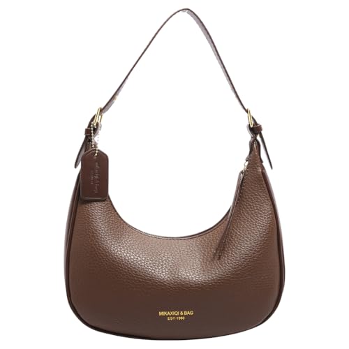 QTYQWC Crescent -Umhängetaschen für Frauen süße Hobo -Tasche Leder Geldbörsen Mini -Kupplung Geldbeutel mit Reißverschluss von QTYQWC