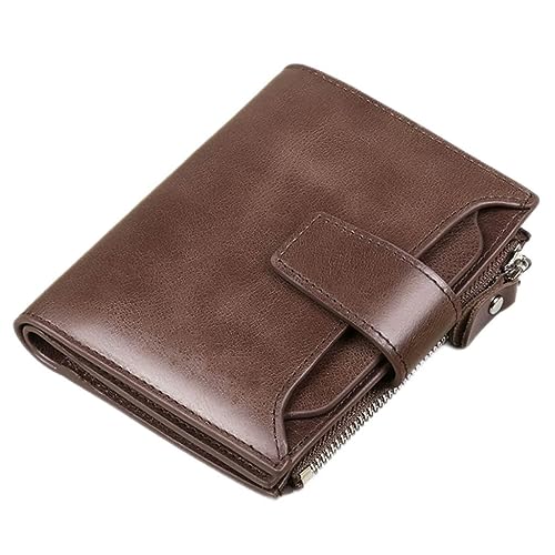 QTYQWC Geldbörse Herren Kurz Leder Portemonnaie Führerschein Kartentasche Portemonnaie Kartentasche in von QTYQWC