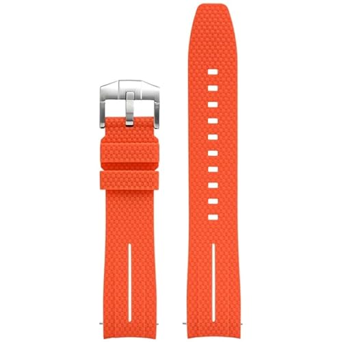 QTYQWC Universelle 20mm Uhrengurt Männer Frauen Gummi Schnellveröffentlichung Watch Band gebogene Ende Watchbänder von QTYQWC