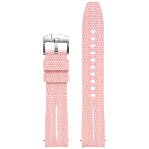 QTYQWC Universelle 20mm Uhrengurt Männer Frauen Gummi Schnellveröffentlichung Watch Band gebogene Ende Watchbänder von QTYQWC