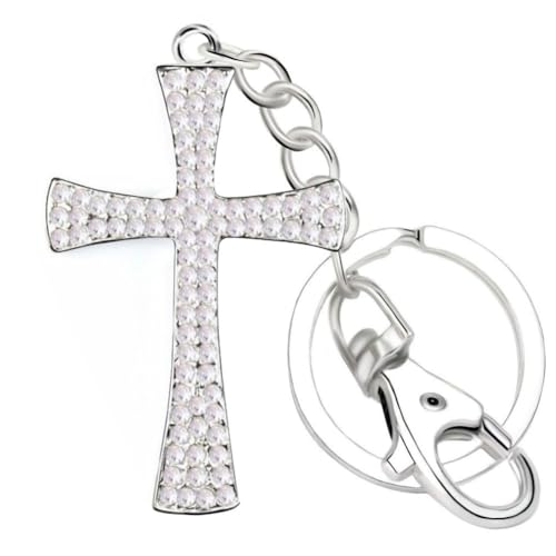 Quadiva Taschenschmuck 'Kreuz', verziert mit Kristallen, Bag Charm von Quadiva