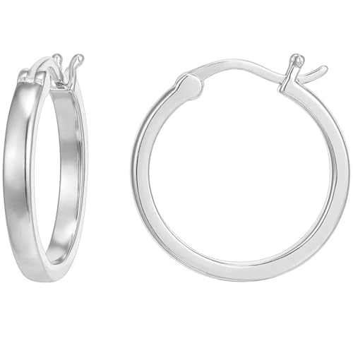 QUADRI – Damen Ohrringe Silber Creolen – Geschenk für Frau Freundin Geburtstag - Hergestellt in Italien – Inklusive Geschenkbox von QUADRI