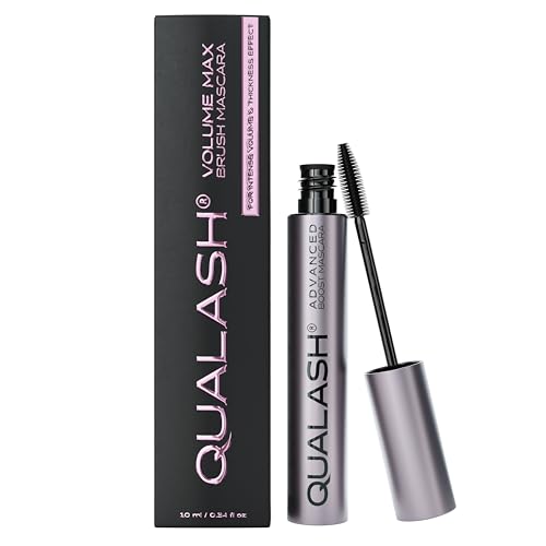 QUALASH - Wimperntusche – Volumen Mascara & Wimpernserum, Extra Lang & Dicht, Wasserdicht, Ohne Klumpen, Vegan, Hypnose Look, 10 ml von QUALASH