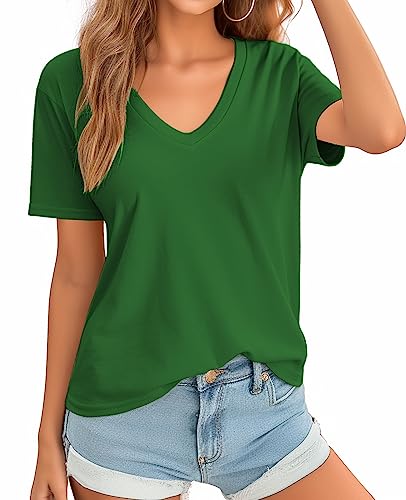 QUALFORT Damen Bambus T-Shirt - Grün - XX-Large von QUALFORT