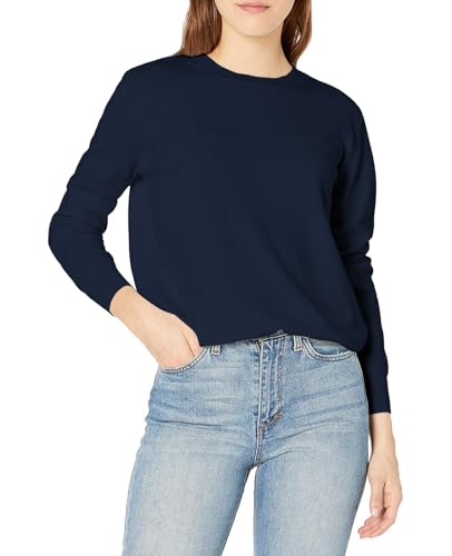 QUALFORT Damenpullover, weich, leicht, Strickpullover, A-navy, X-Groß von QUALFORT