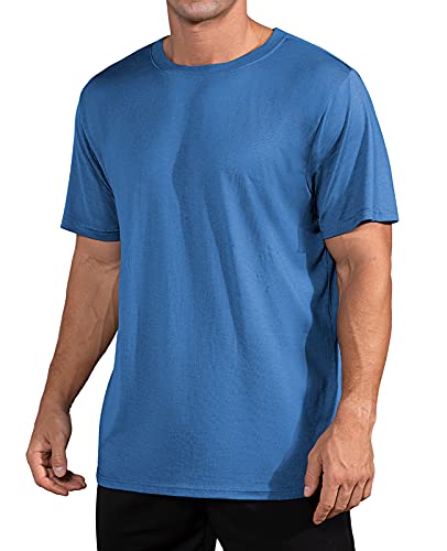 QUALFORT Herren Bambus T-Shirts Rundhals Unterhemd - - X-Groß von QUALFORT