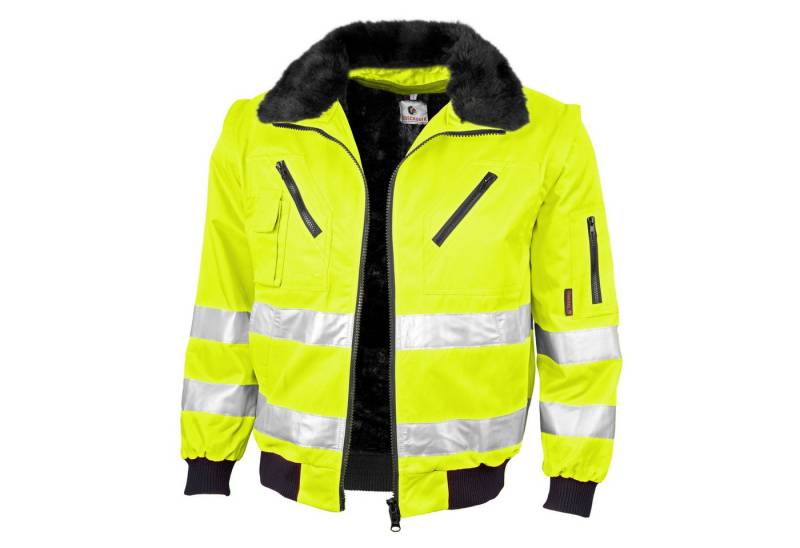 Qualitex Workwear Pilotenjacke Pilotenjacke "signal" warngelb, Gr. XL von Qualitex Workwear