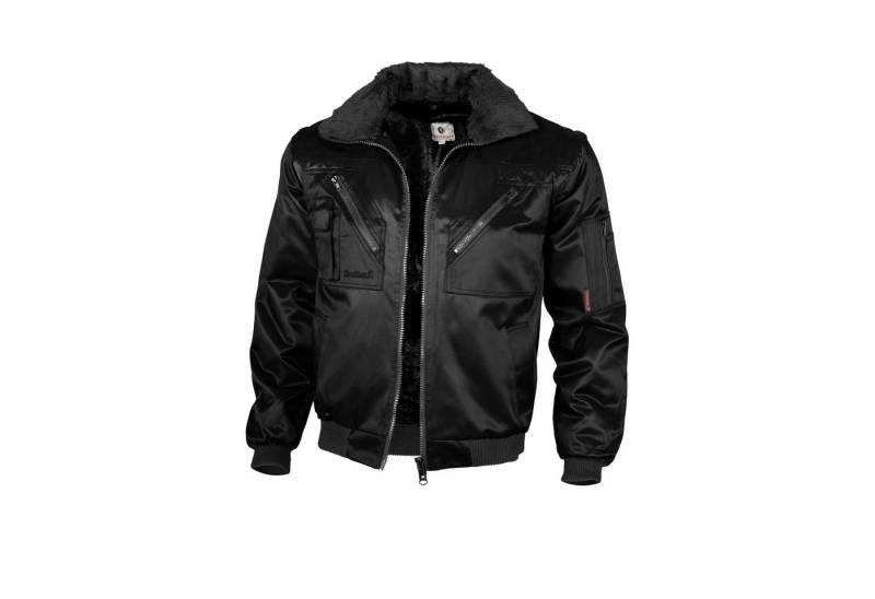 Qualitex Workwear Pilotenjacke Pilotenjacke einfarbig schwarz, Gr. 3XL von Qualitex Workwear