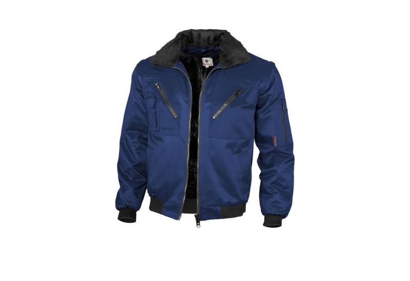 Qualitex Workwear Pilotenjacke Pilotenjacke einfarbig marine, Gr. 3XL von Qualitex Workwear