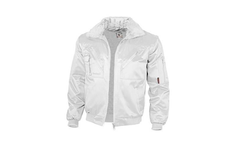 Qualitex Workwear Pilotenjacke Pilotenjacke einfarbig weiß, Gr. M von Qualitex Workwear