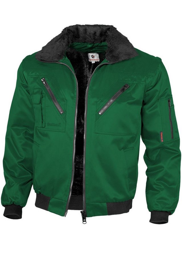 Qualitex Workwear Pilotenjacke klassische 4-in-1 Arbeitsjacke aus Mischgewebe - ideale Übergangsjacke (1-St) mit 7 Taschen - Blickdicht - Strapazierfähig - Wärmend - Waschbar von Qualitex Workwear
