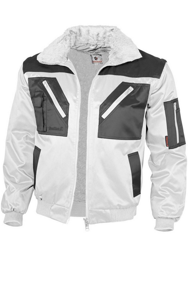 Qualitex Workwear Pilotenjacke modische 4-in-1 Arbeitsjacke aus Mischgewebe - ideale Übergangsjacke (1-St) mit 7 Taschen - Blickdicht - Strapazierfähig - Wärmend - Waschbar von Qualitex Workwear