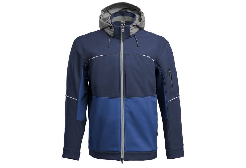 Qualitex Workwear Softshelljacke Atmungsaktive Regenjacke, wasserfeste Softshelljacke, Übergangsjacke (1-St) All-Wetter-Jacke für Herren & Damen, im Bundle mit Kapuze erhältlich von Qualitex Workwear