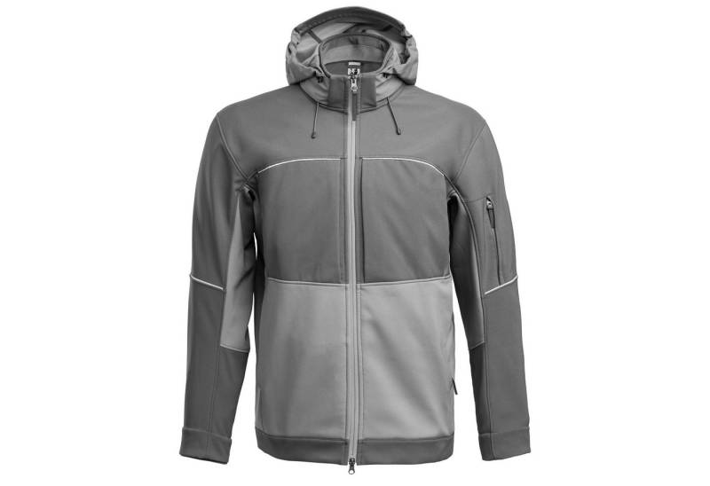 Qualitex Workwear Softshelljacke Atmungsaktive Regenjacke, wasserfeste Softshelljacke, Übergangsjacke (1-St) All-Wetter-Jacke für Herren & Damen, im Bundle mit Kapuze erhältlich von Qualitex Workwear
