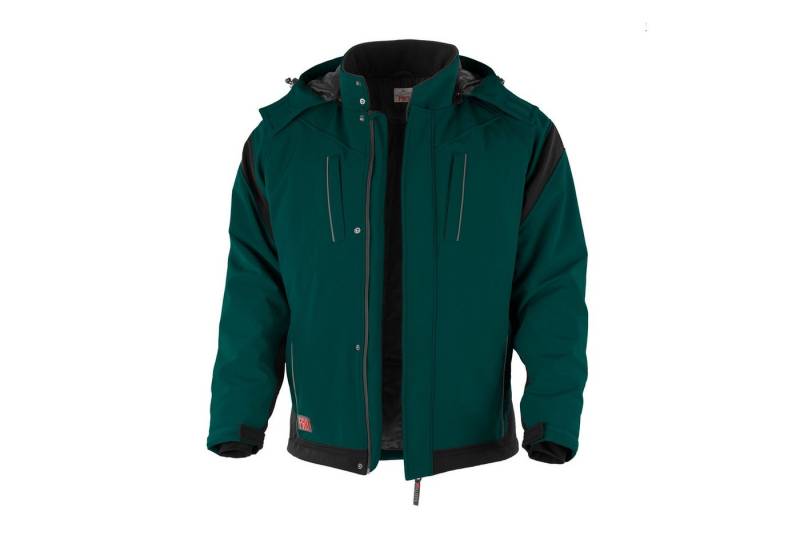 Qualitex Workwear Winterjacke Softshelljacke "PRO" grün/schwarz, Gr. M von Qualitex Workwear