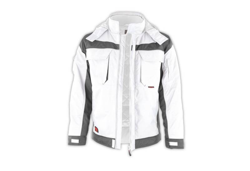 Qualitex Workwear Winterjacke Winterjacke "PRO" weiß/grau, Gr. XL von Qualitex Workwear