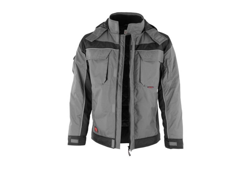 Qualitex Workwear Winterjacke wetterfeste PROfi Outdoorjacke - wärmende Arbeitsjacke mit 8 Taschen (1-St) abnehmbare Kapuze - Blickdicht - Strapazierfähig - Wärmend - Waschbar von Qualitex Workwear