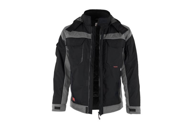 Qualitex Workwear Winterjacke wetterfeste PROfi Outdoorjacke - wärmende Arbeitsjacke mit 8 Taschen (1-St) abnehmbare Kapuze - Blickdicht - Strapazierfähig - Wärmend - Waschbar von Qualitex Workwear