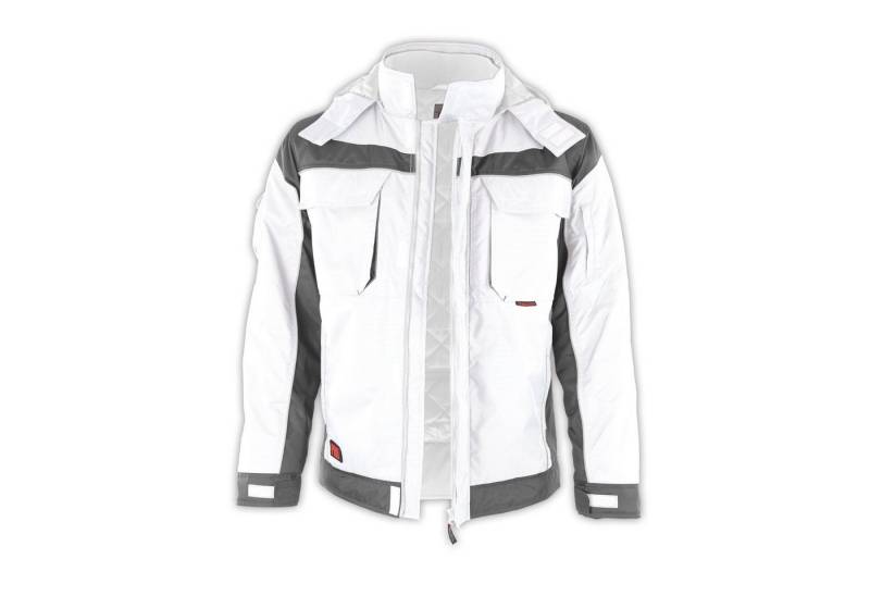 Qualitex Workwear Winterjacke wetterfeste PROfi Outdoorjacke - wärmende Arbeitsjacke mit 8 Taschen (1-St) abnehmbare Kapuze - Blickdicht - Strapazierfähig - Wärmend - Waschbar von Qualitex Workwear