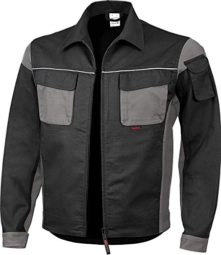 Qualitex Arbeitsjacke Professionell Pro MG 245 – mehrere Farbe Gr. XX-Large, schwarz/grau von QUALITEX HIGH QUALITY WORKWEAR