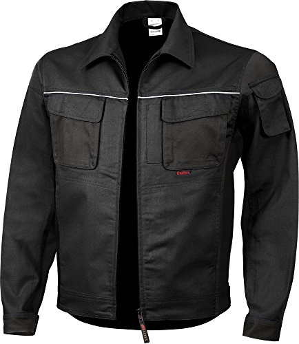 Qualitex Arbeitsjacke Professionell Pro MG 245 – mehrere Farbe Gr. XXXXX-Large, schwarz von Qualitex