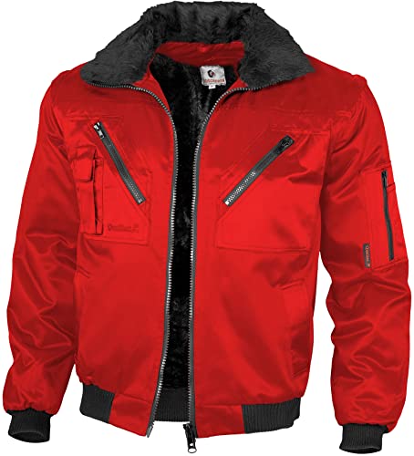 Qualitex - Pilotenjacke 4 in 1, Rot, 4XL von QUALITEX HIGH QUALITY WORKWEAR