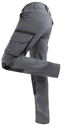 Qualitex Pro+ Bundhose Unisex Herren Damen Farbe Grau/Schwarz 58 von QUALITEX HIGH QUALITY WORKWEAR