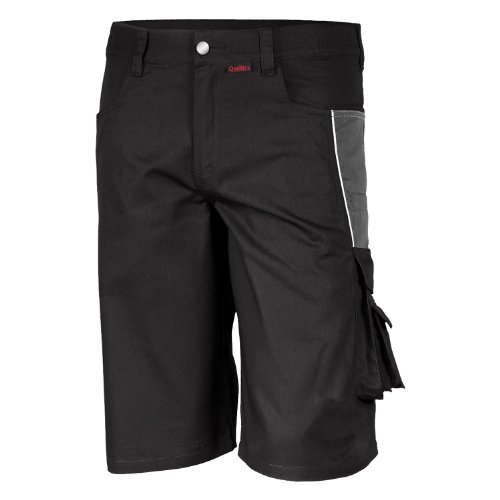 Qualitex - Shorts PRO MG 245 - mehrere Farben Gr. L, schwarz/grau von QUALITEX HIGH QUALITY WORKWEAR